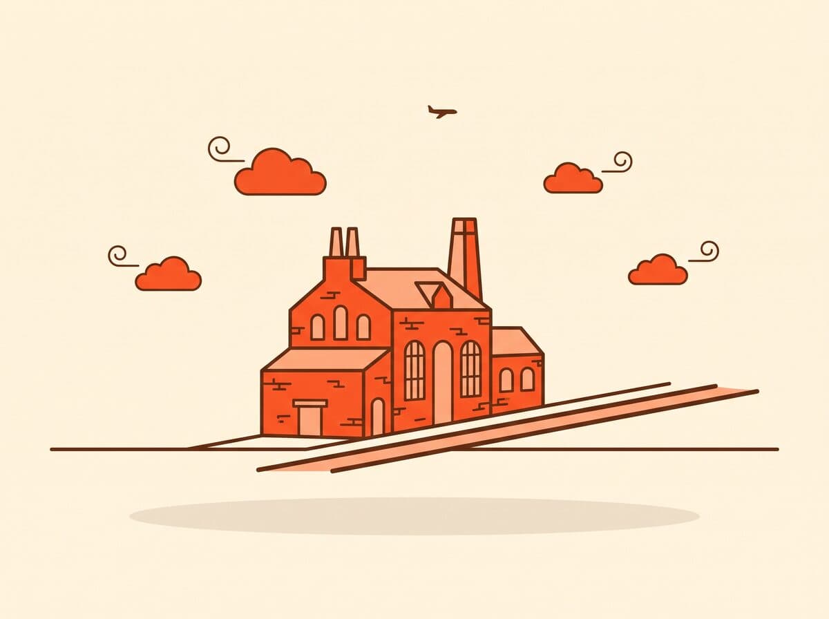 Illustratie van het stoomgemaal De Cruquius bij Hoofddorp