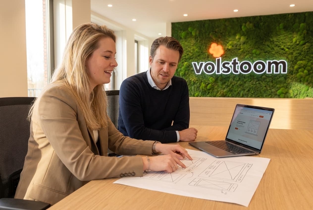 Overleg over een nieuw websiteontwerp